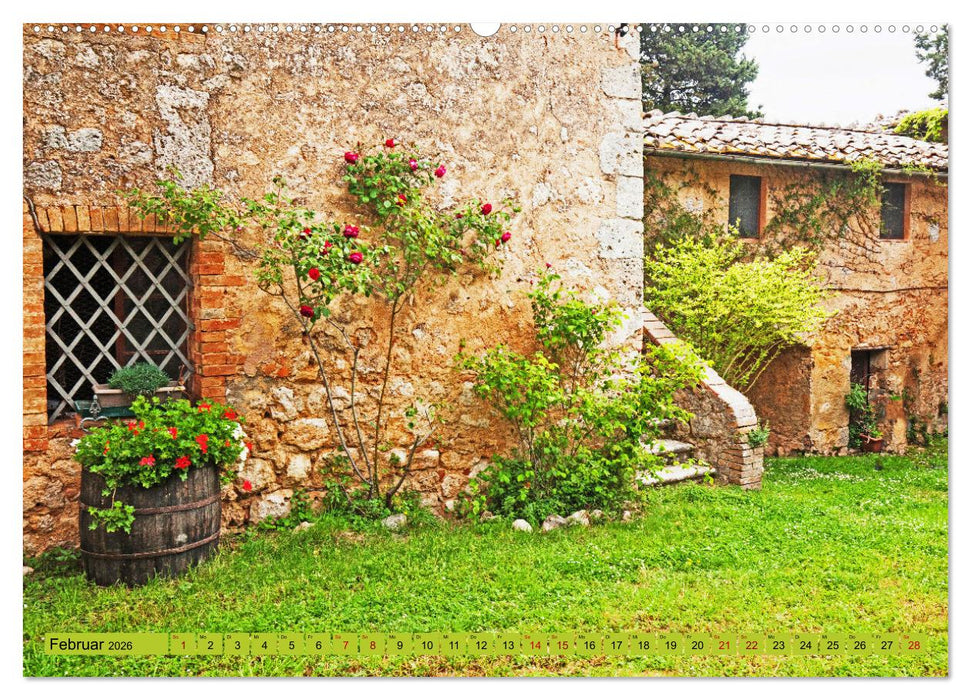 Toskana sanfte Hügel und versteckte Winkel (CALVENDO Wandkalender 2026)