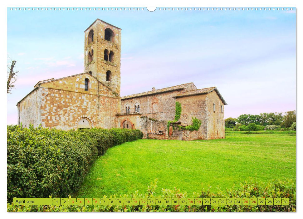 Toskana sanfte Hügel und versteckte Winkel (CALVENDO Wandkalender 2026)