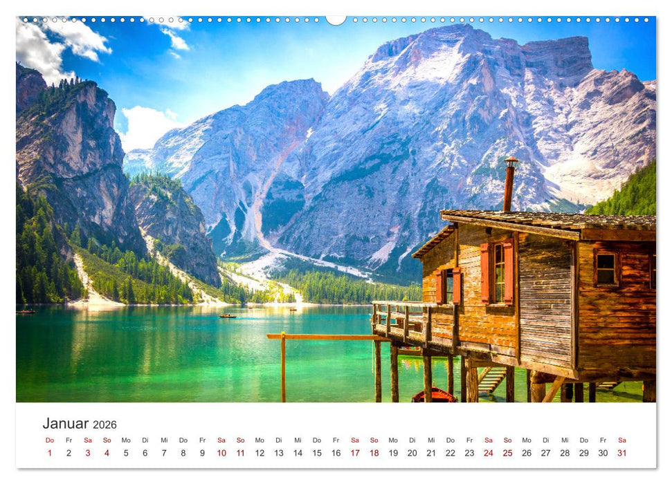 Dolomiten - Die wunderschönen Südalpen in Italien. (CALVENDO Premium Wandkalender 2026)