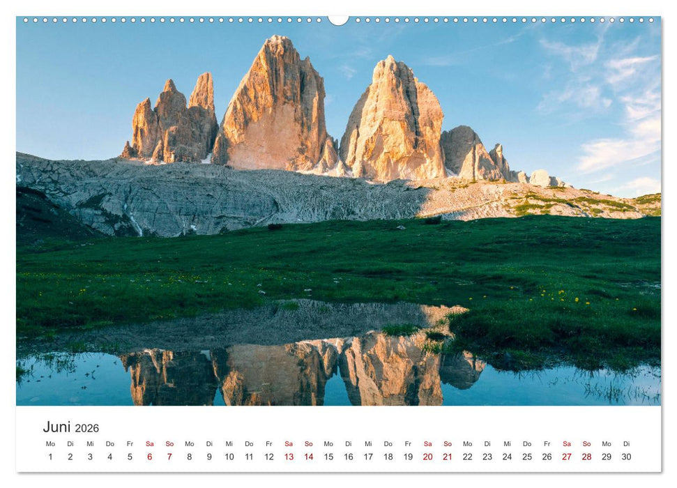 Dolomiten - Die wunderschönen Südalpen in Italien. (CALVENDO Premium Wandkalender 2026)