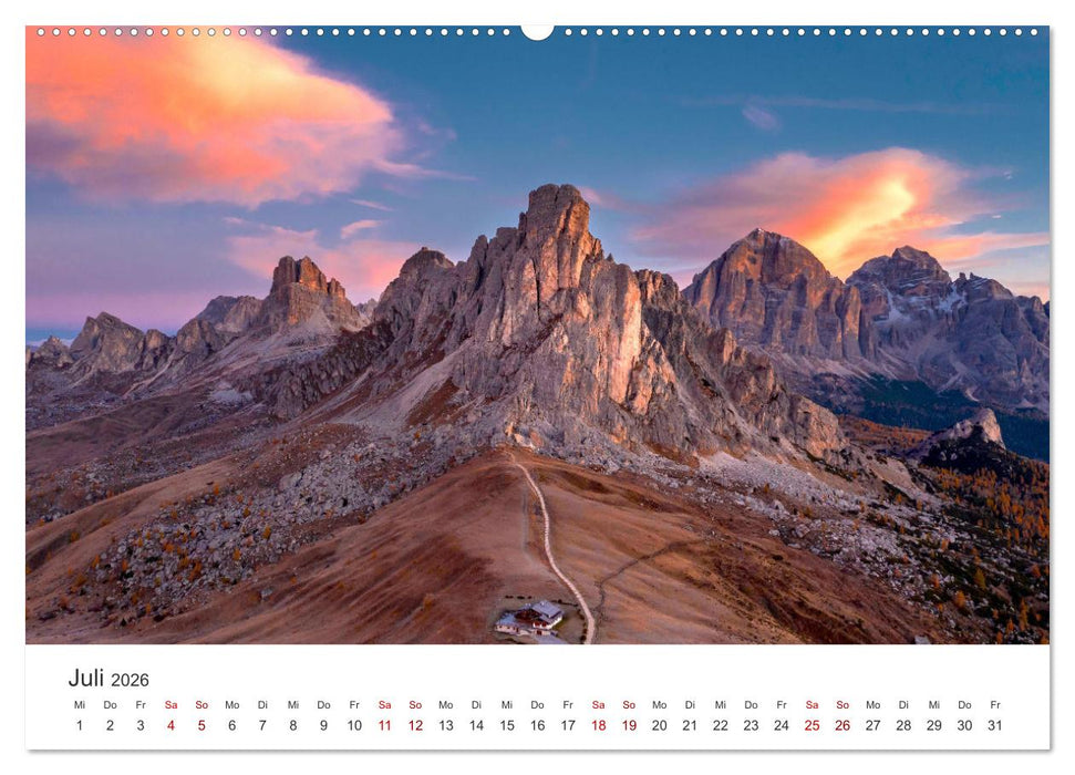 Dolomiten - Die wunderschönen Südalpen in Italien. (CALVENDO Premium Wandkalender 2026)