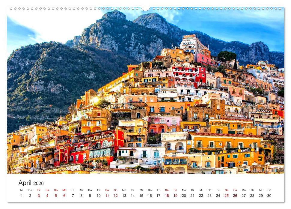 Amalfi Küste - Italiens wunderschöner Küstenabschnitt. (CALVENDO Premium Wandkalender 2026)