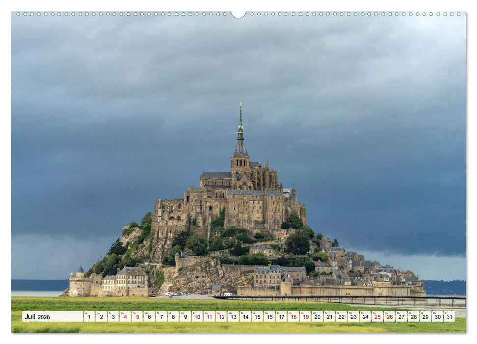 Welterbe Mont-Saint-Michel (CALVENDO Premium Wandkalender 2026)