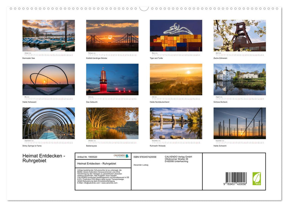 Heimat Entdecken - Ruhrgebiet (CALVENDO Premium Wandkalender 2026)