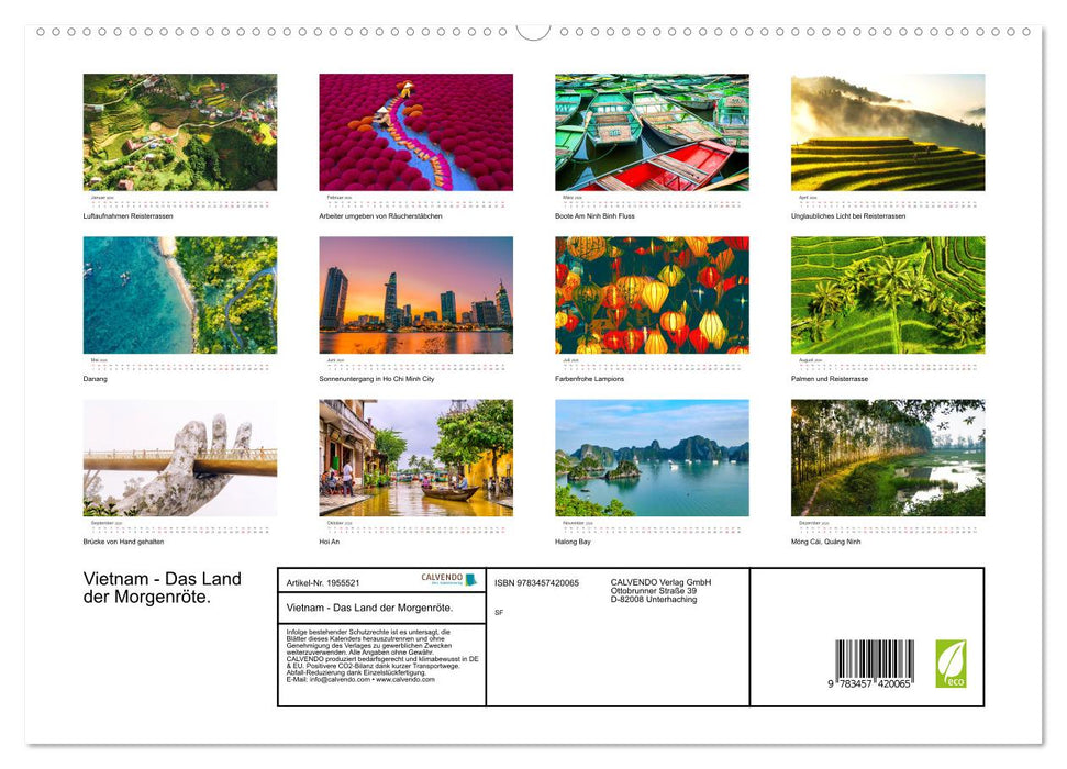 Vietnam - Das Land der Morgenröte. (CALVENDO Premium Wandkalender 2026)