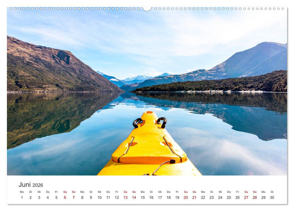 Kajak - Ruhige Gewässer (CALVENDO Premium Wandkalender 2026)