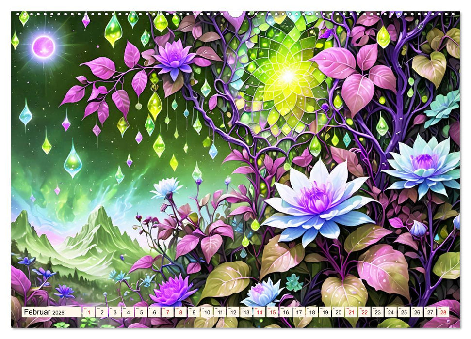 Zauberhafte farbenfrohe Blütenwelt (CALVENDO Wandkalender 2026)