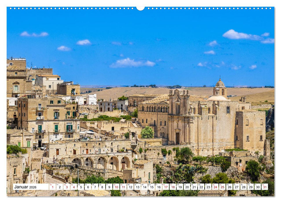 Matera - Die Stadt der Sassi (CALVENDO Premium Wandkalender 2026)
