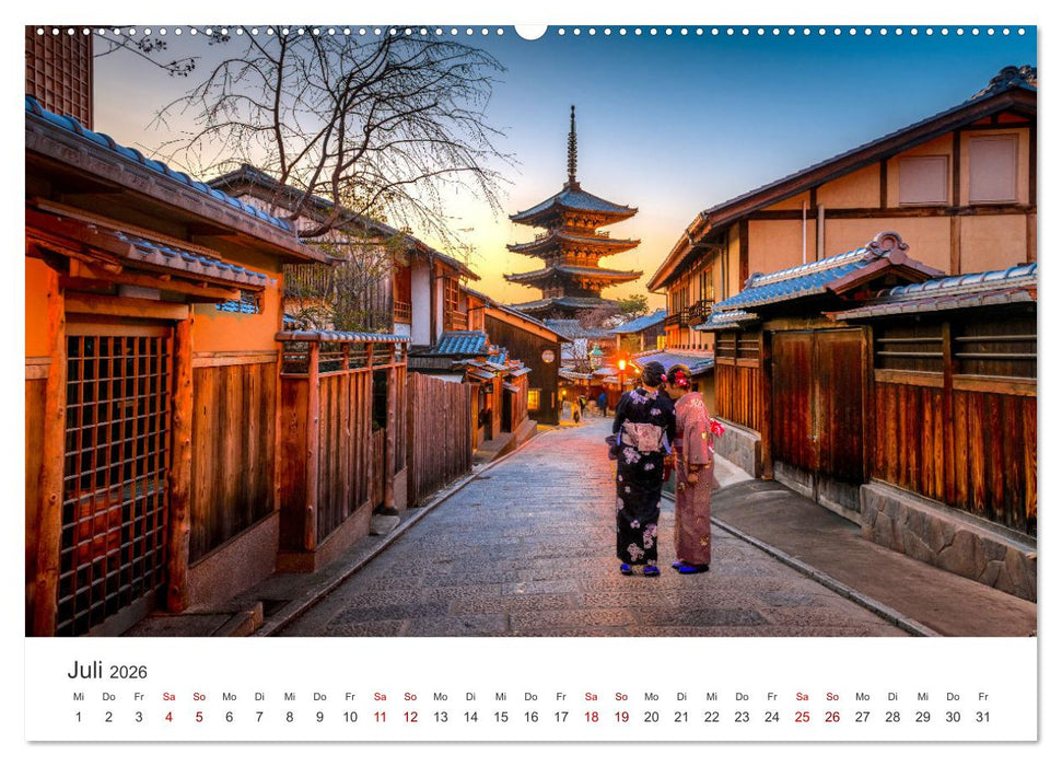 Japan - Im Land der aufgehenden Sonne. (CALVENDO Premium Wandkalender 2026)
