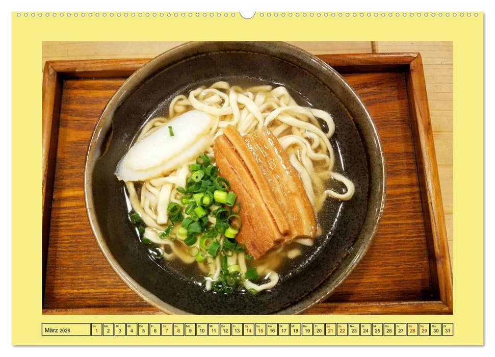 Die Japanische Küche - Eine kulinarische Reise durch Japan (CALVENDO Premium Wandkalender 2026)