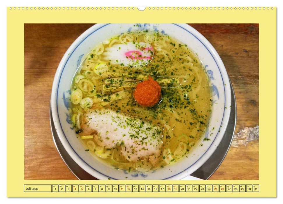 Die Japanische Küche - Eine kulinarische Reise durch Japan (CALVENDO Premium Wandkalender 2026)