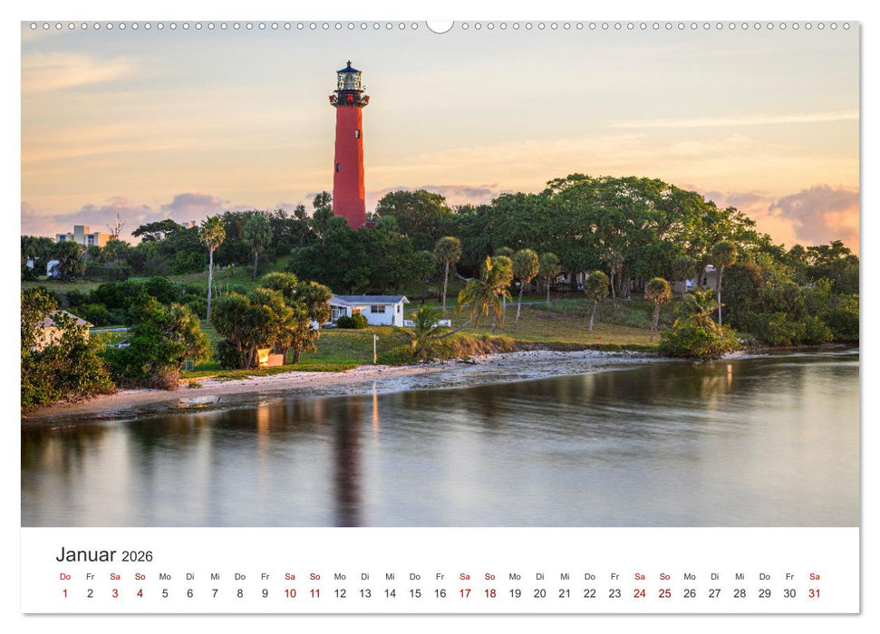 Florida - Faszinierende Städte und wunderbare Strände. (CALVENDO Premium Wandkalender 2026)