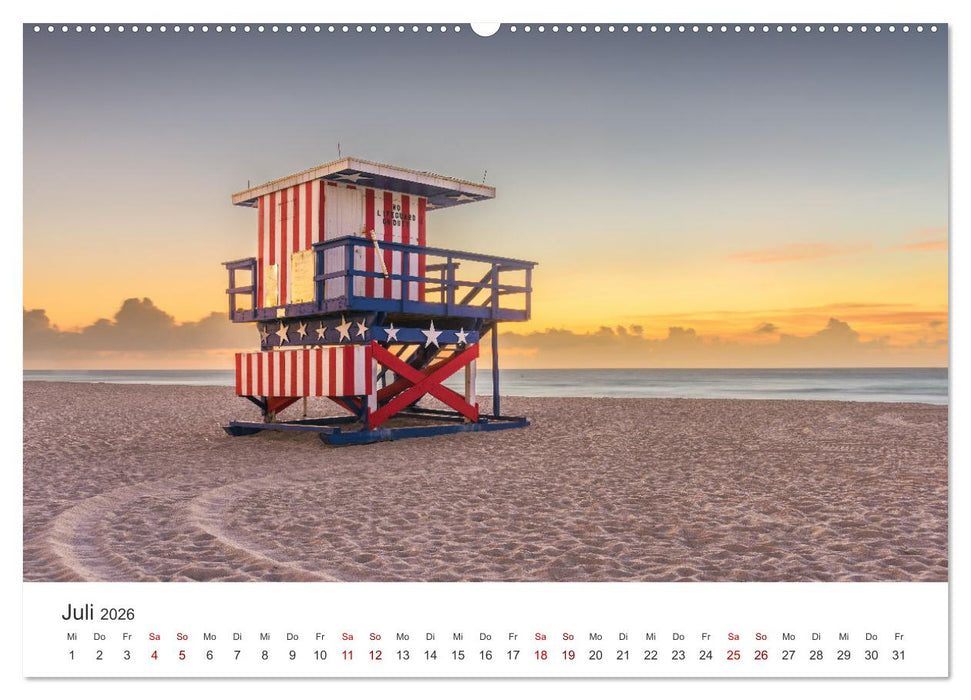 Florida - Faszinierende Städte und wunderbare Strände. (CALVENDO Premium Wandkalender 2026)