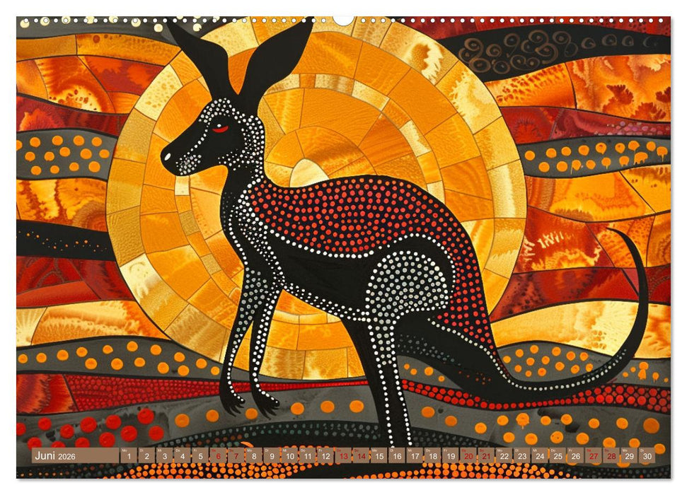 Aborigines - Farben des Outback (CALVENDO Premium Wandkalender 2026)