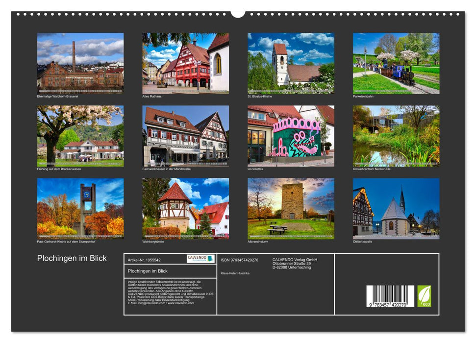 Plochingen im Blick (CALVENDO Premium Wandkalender 2026)