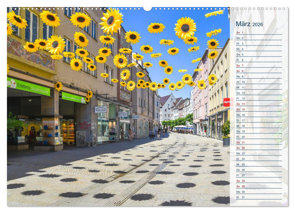 Romantisches Augsburg (CALVENDO Premium Wandkalender 2026)