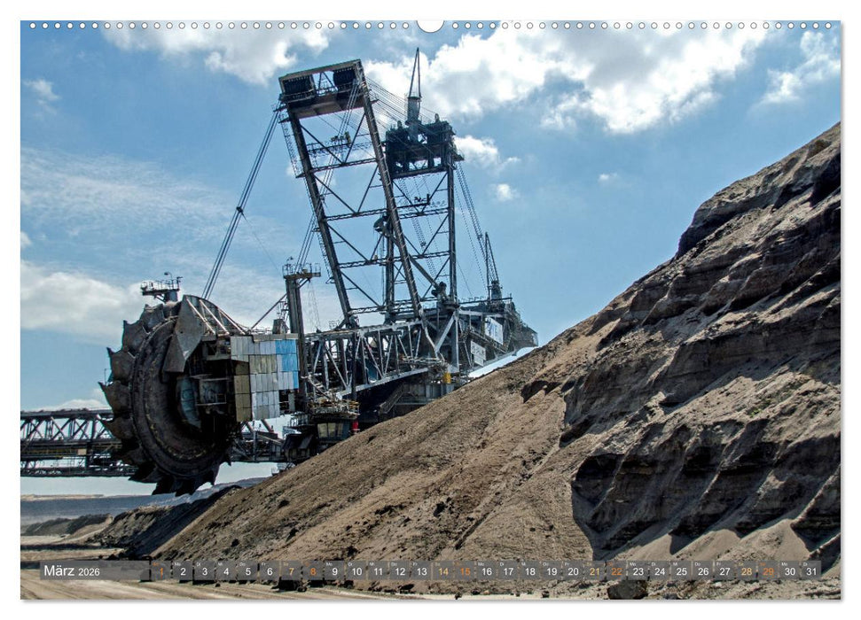 Alte und neue Energie im Rheinland - zwischen Braunkohletagebau und Windkraftanlagen (CALVENDO Premium Wandkalender 2026)