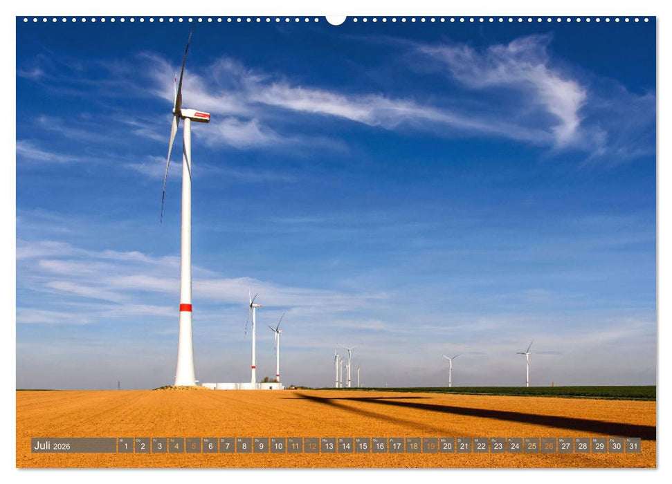 Alte und neue Energie im Rheinland - zwischen Braunkohletagebau und Windkraftanlagen (CALVENDO Premium Wandkalender 2026)