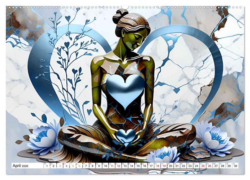Herzensliebe und Trauer (CALVENDO Premium Wandkalender 2026)