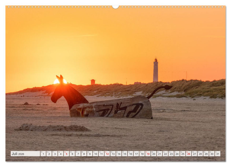 Blåvand - Dänemarks Paradies am Nordseestrand (CALVENDO Premium Wandkalender 2026)