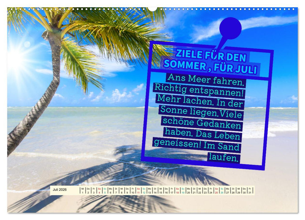 ZIELE Monat für Monat (CALVENDO Premium Wandkalender 2026)