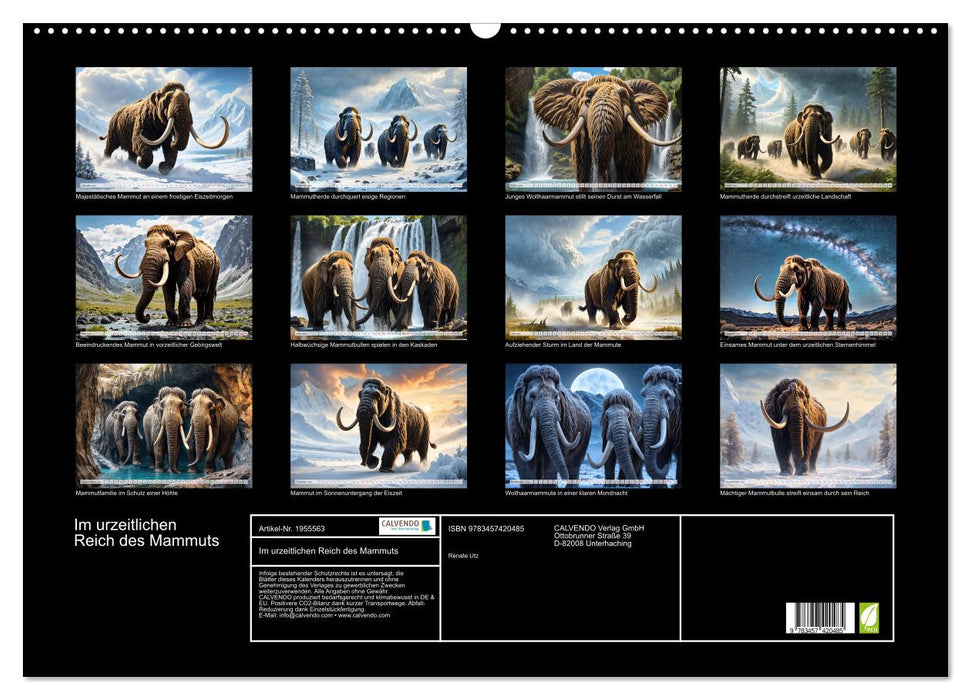 Im urzeitlichen Reich des Mammuts (CALVENDO Wandkalender 2026)