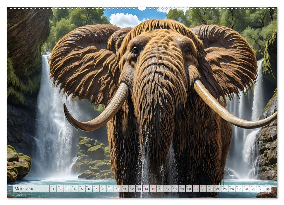 Im urzeitlichen Reich des Mammuts (CALVENDO Wandkalender 2026)