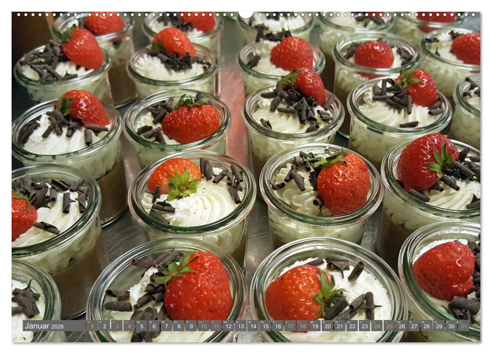 Perfekt angerichtet - Fingerfood, Appetizer und Desserts (CALVENDO Premium Wandkalender 2026)
