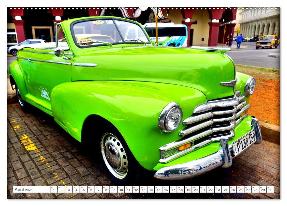 CHEVY - Ganz in Grün (CALVENDO Premium Wandkalender 2026)