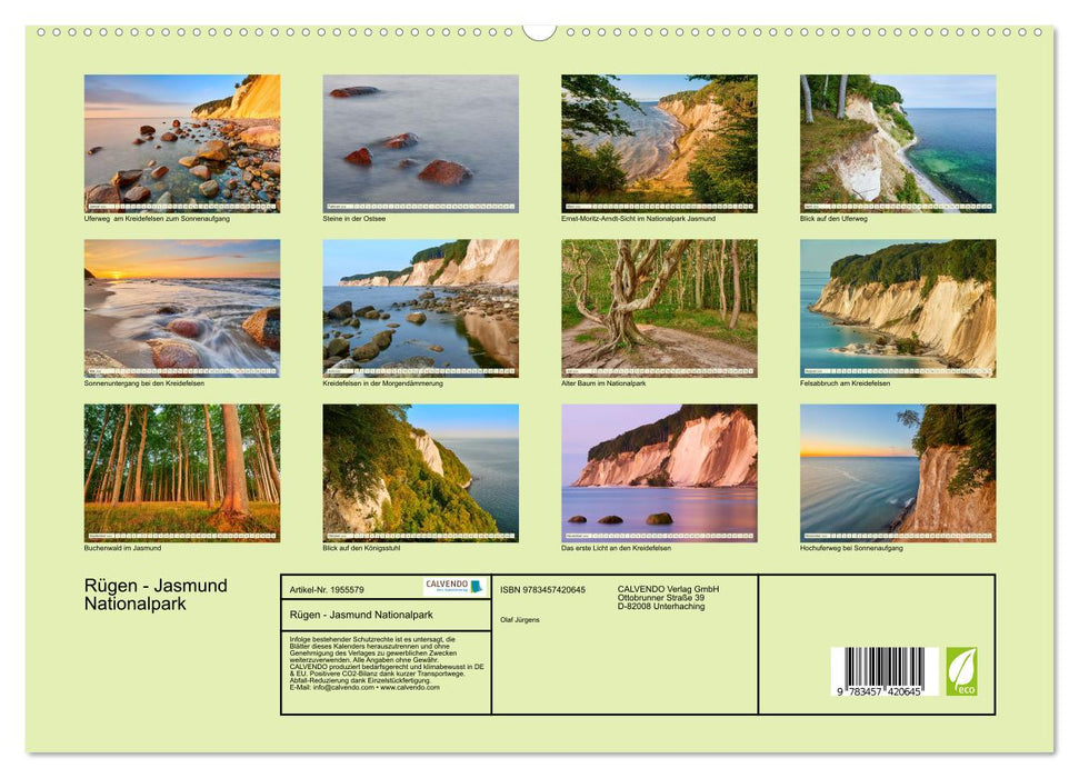 Rügen - Jasmund Nationalpark (CALVENDO Premium Wandkalender 2026)