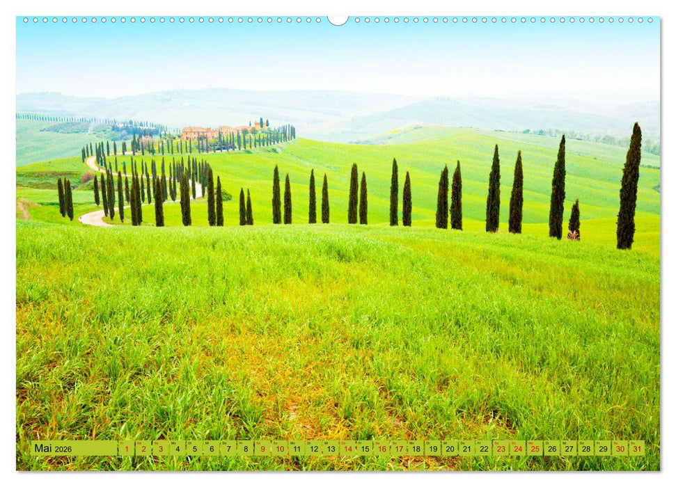 Toskana sanfte Hügel und versteckte Winkel (CALVENDO Premium Wandkalender 2026)