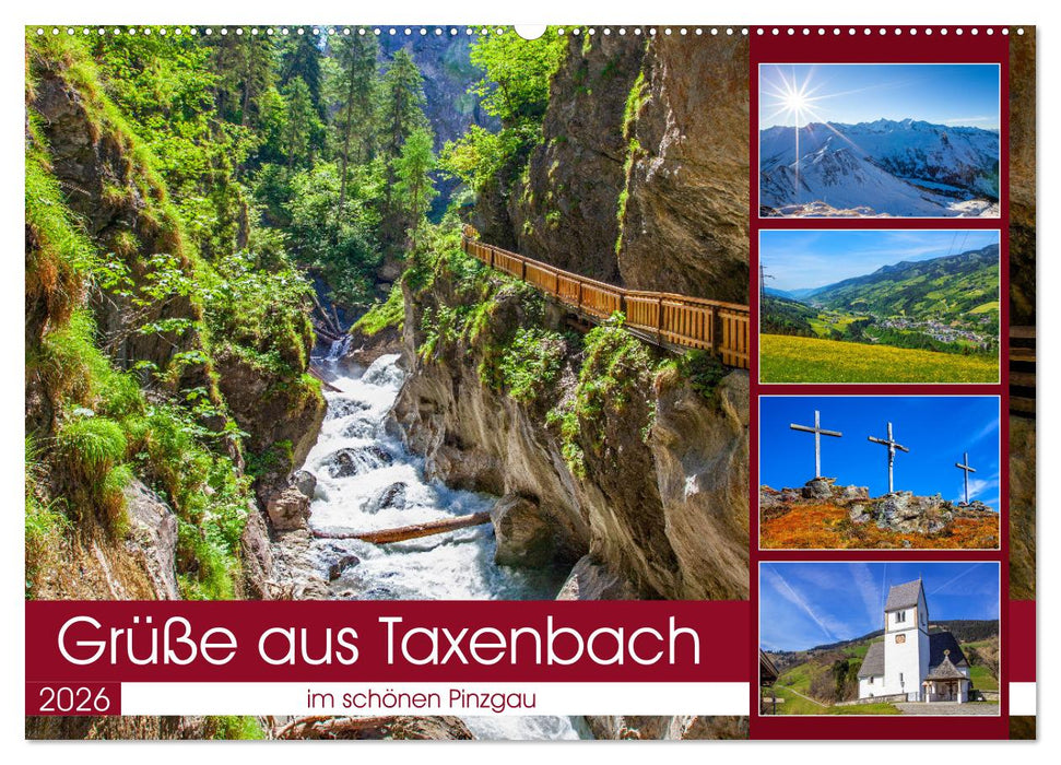 Schöne Grüße aus Taxenbach (CALVENDO Wandkalender 2026)