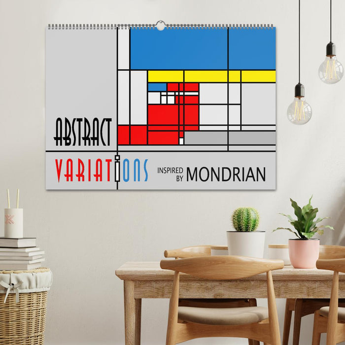 Abstract Variations inspired by Mondrian (CALVENDO Wandkalender 2026)