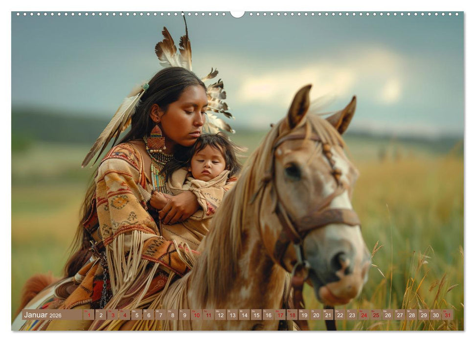 Reise mit der indianischen Seele (CALVENDO Wandkalender 2026)