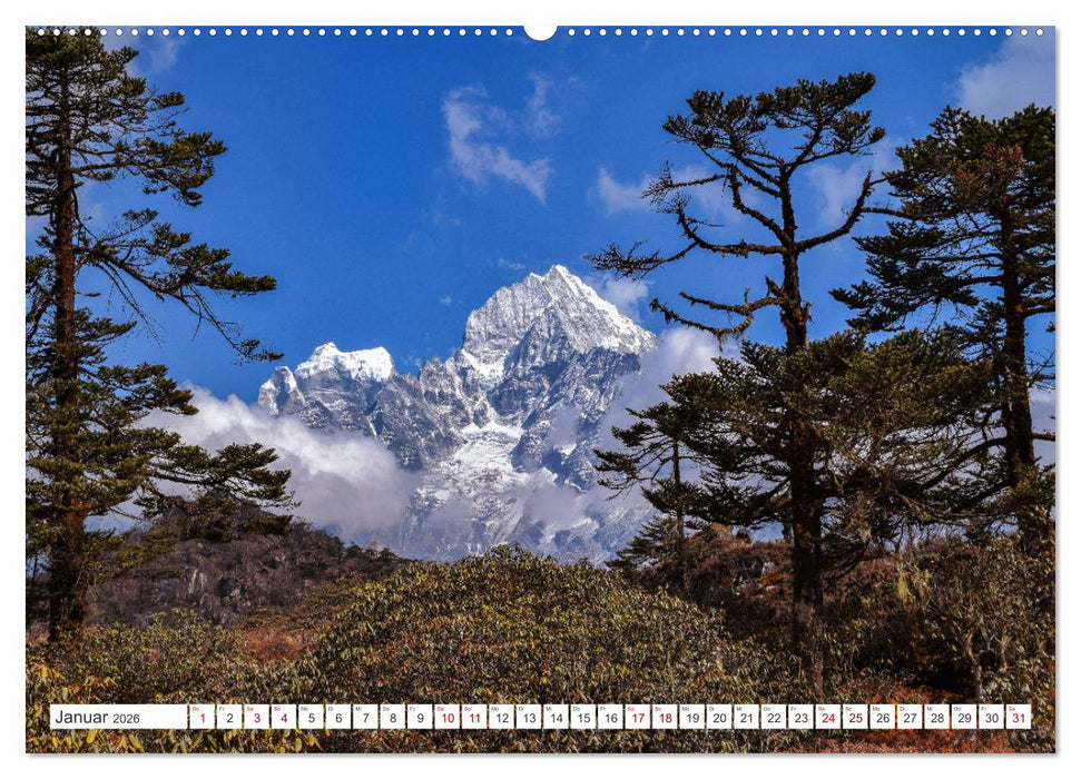 Nepal- Trekking durchs Hochgebirge (CALVENDO Premium Wandkalender 2026)