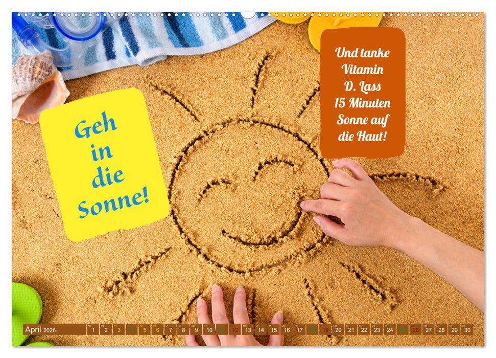 Fit durch den Alltag - stärke deine Abwehrkräfte (CALVENDO Premium Wandkalender 2026)