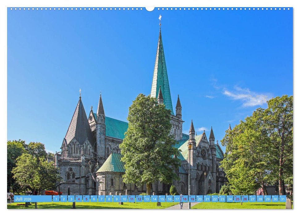 So schön ist Trondheim (CALVENDO Premium Wandkalender 2026)