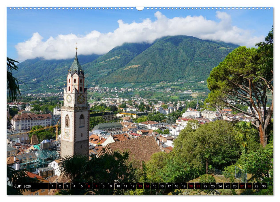 Spaziergang in Meran (CALVENDO Premium Wandkalender 2026)