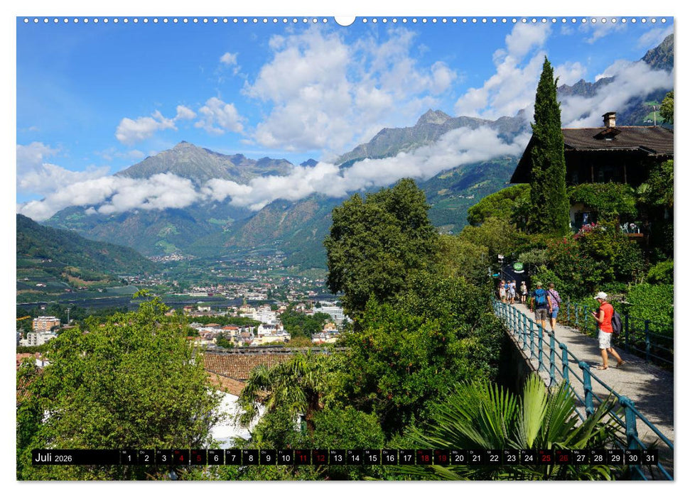 Spaziergang in Meran (CALVENDO Premium Wandkalender 2026)