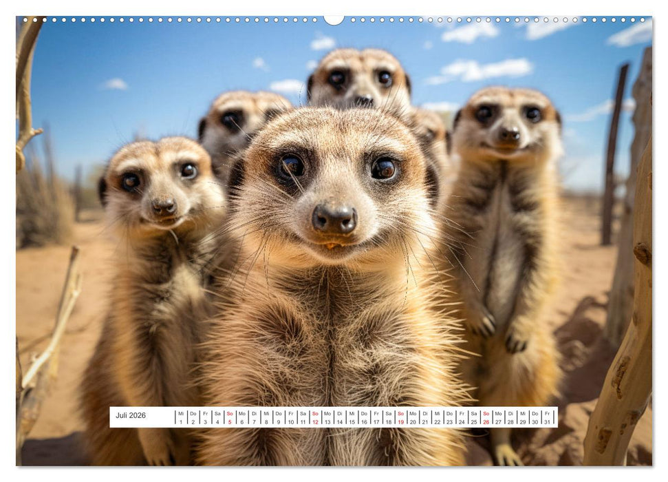 Tier Selfies (CALVENDO Premium Wandkalender 2026)