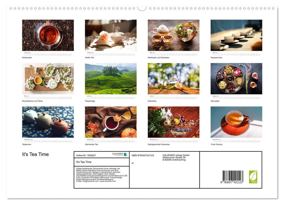 It's Tea Time (CALVENDO Premium Wandkalender 2026)