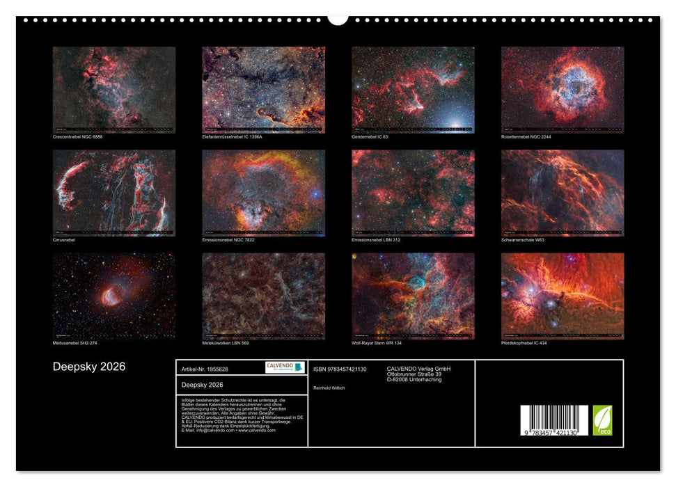 Deepsky 2026 (CALVENDO Premium Wandkalender 2026)