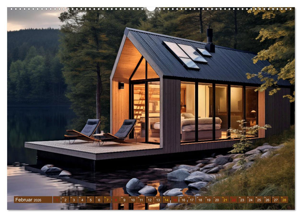 Tiny Houses - wohnen auf kleinstem Raum (CALVENDO Wandkalender 2026)