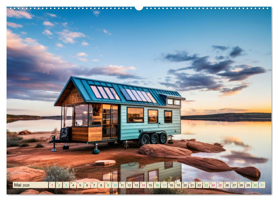 Tiny Houses - wohnen auf kleinstem Raum (CALVENDO Wandkalender 2026)