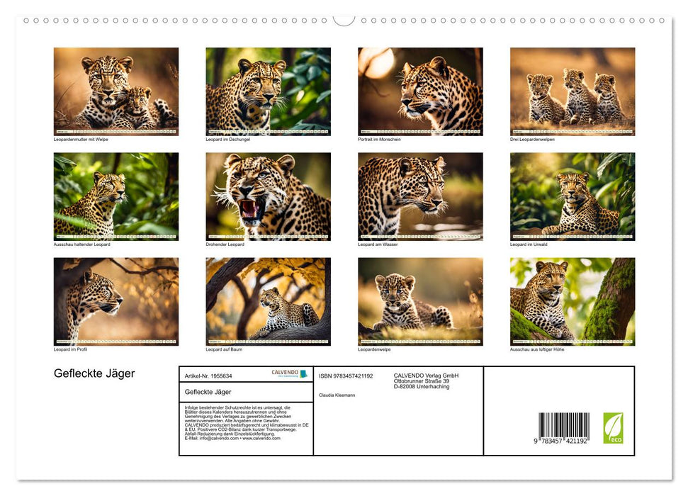 Gefleckte Jäger (CALVENDO Premium Wandkalender 2026)