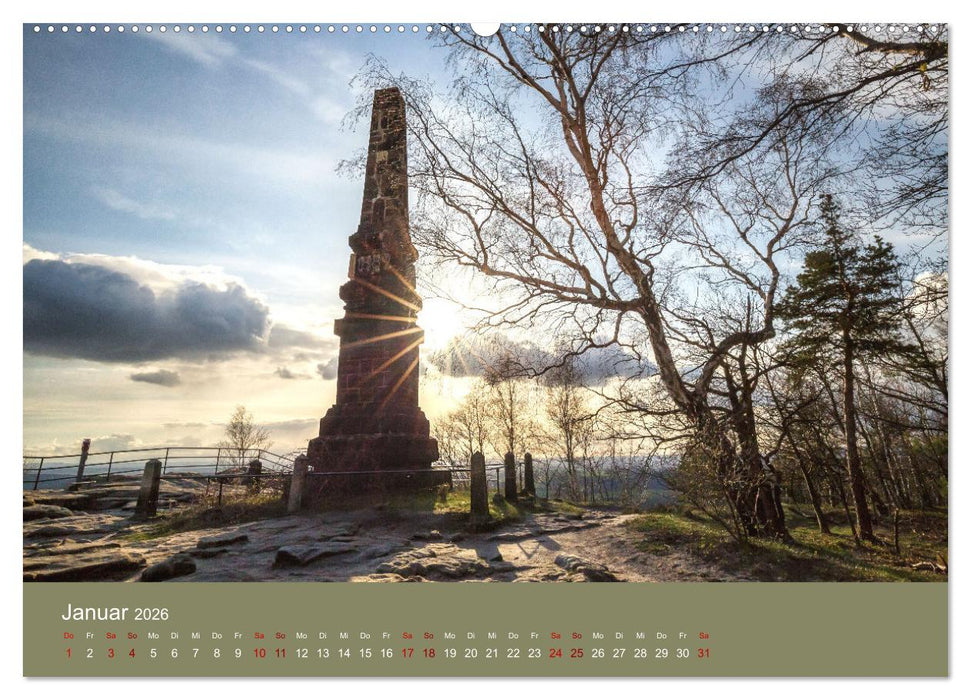Auf den Bergen der Sächsischen Schweiz (CALVENDO Premium Wandkalender 2026)