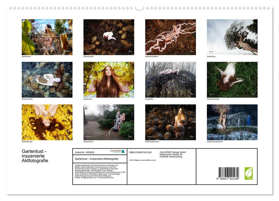 Gartenlust - inszenierte Aktfotografie (CALVENDO Premium Wandkalender 2026)
