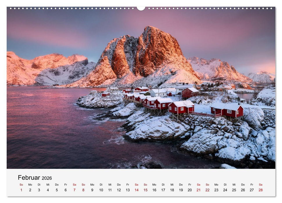 Farben der Lofoten - Jahreszeiten jenseits des Polarkreises (CALVENDO Premium Wandkalender 2026)