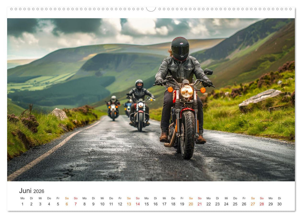 Motorrad tolle Momente (CALVENDO Wandkalender 2026)