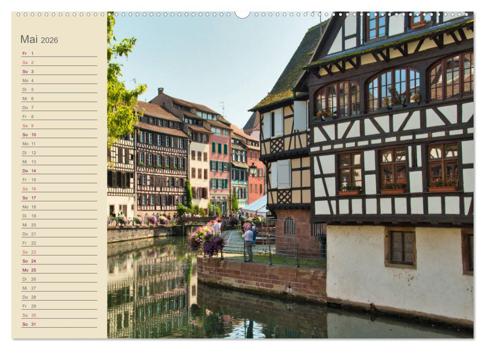 Ein Sommertag in Straßburg (CALVENDO Premium Wandkalender 2026)